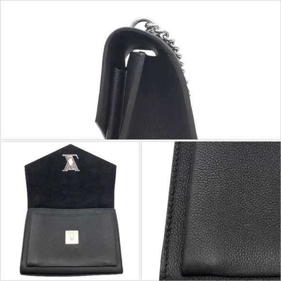 Louis Vuitton My LockMe Chain Shoulder Bag Noir Black Calf Silver Hardware - Picture 6 of 8